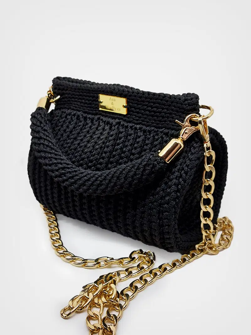 Golden Noir - Bolso de crochet - Woolly