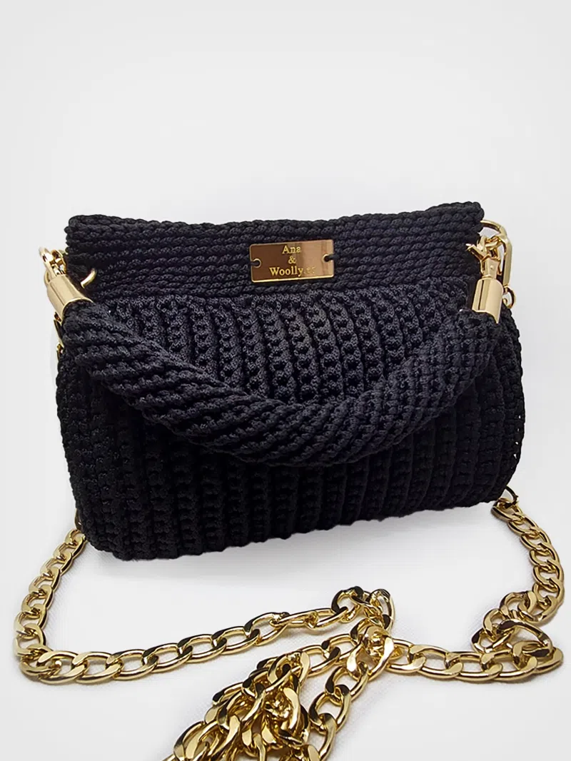 Golden Noir - Bolso de crochet - Woolly