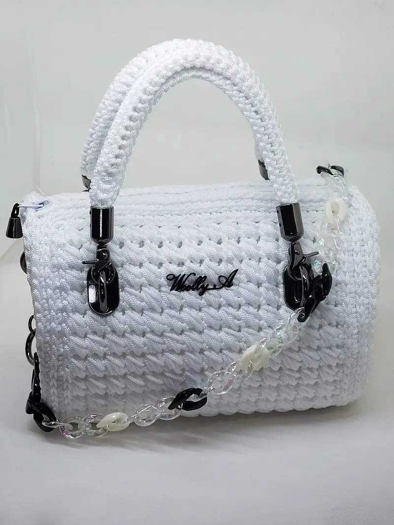 Snow Bloom - Bolso de crochet