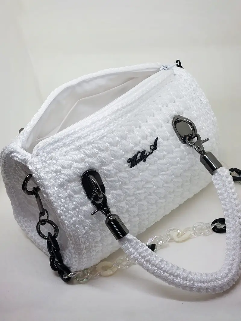 Snow Bloom - Bolso de crochet