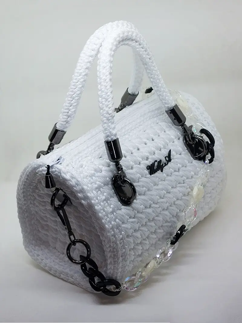 Snow Bloom - Bolso de crochet