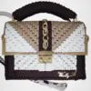 Cream & Caramel bolso de crochet
