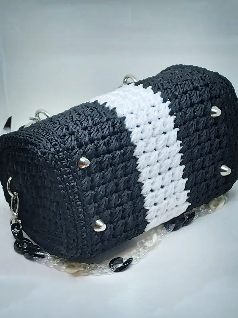 White Panda! - Bolso de crochet