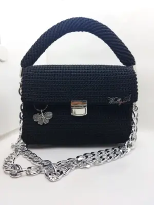 Black Butterfly - Bolso de crochet