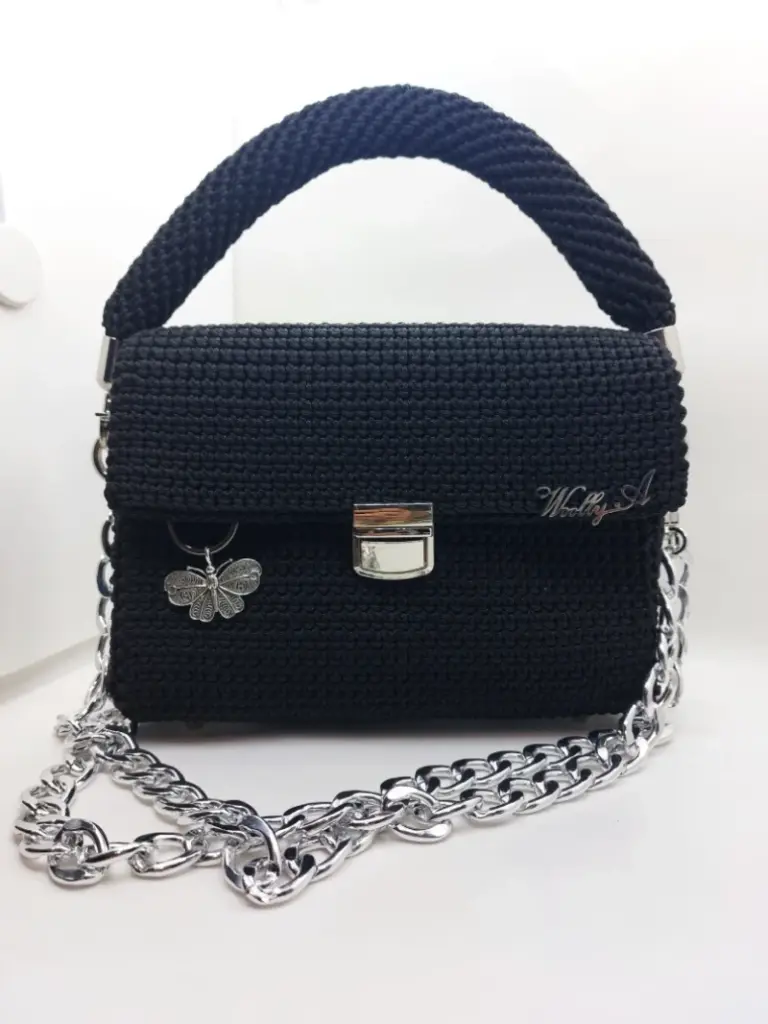 Black Butterfly - Bolso de crochet
