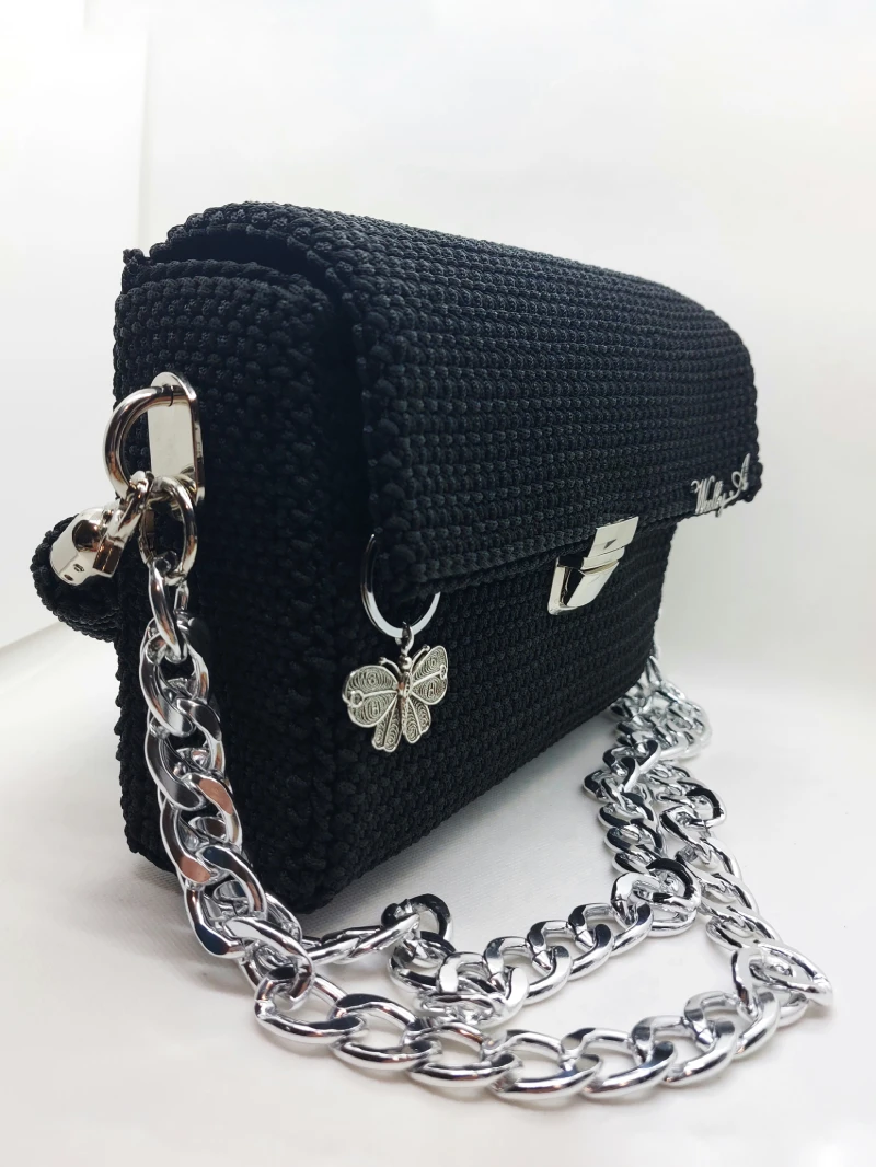 Black Butterfly - Bolso de crochet